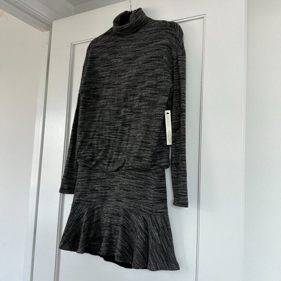 NWT Anthropologie Bailey 44 Greta Sweater Dress Sz Small Gray Stretch Mock Neck - Picture 4 of 9